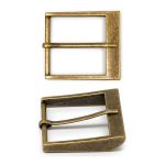 Пряжка ременная металл 40 мм латунь, металл, 2 шт, BIG