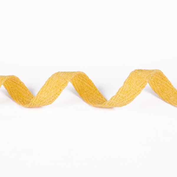 Тесьма (лента) киперная (100% х/б) 10 мм / 25 метров, желтый, Gamma С3861Г17