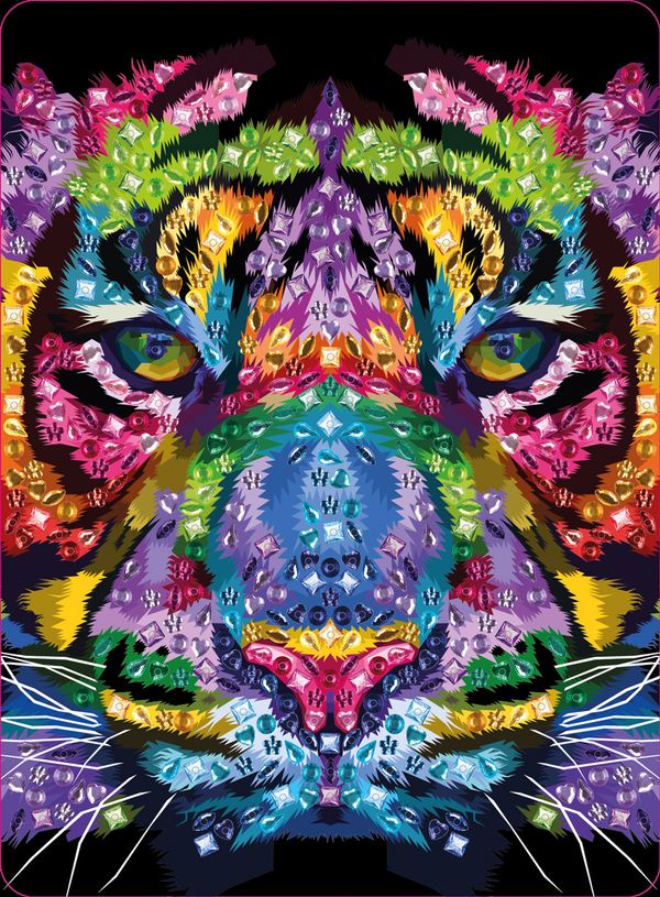 Мозаика 19.5х26.5 см, №06 Тигр, Hobbius MDS-08