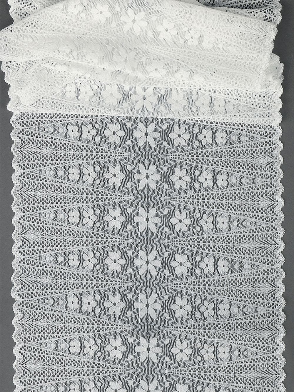 Кружево бельевое эластичное 220 мм / 2.7 м, 1909, цв.004 белый, Kruzhevo