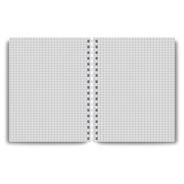 Тетрадь общая с пластиковой обложкой, 500 мкм, тиснение серебряной фольгой, A5 96 л. на гребне 65 г/м², белизна 100% 4 шт клетка, 01928 Бирюза, Светоч ТЕТ96-001