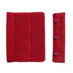 Застежки для бюстгальтера текстильные 3х2, 57 мм, 101 т.красный, 2494, 25 шт, Arta