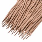 Шнурки круглые с металлическим наконечником ⌀5.0 мм / 130 см, 100 шт, 36 коричневый