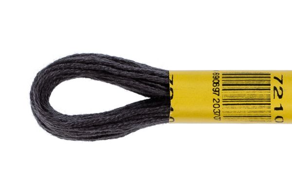 Мулине ПНК им.Кирова цв.7210 серо-синий, 24 мотка по 8 метров