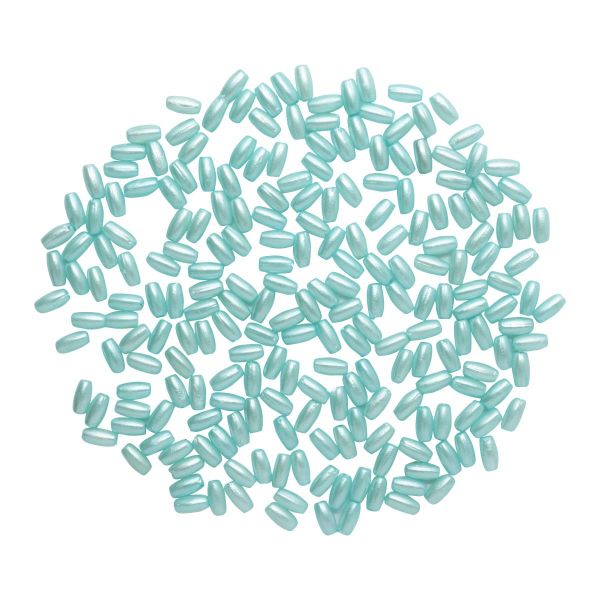 Бусины пластик (жемчуг) 3х6 мм, 15 г, Astra&Craft, J517 голубой