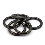 Карабин металл кольцо 32.0 мм (44х44 мм), чер.никель, 5 шт