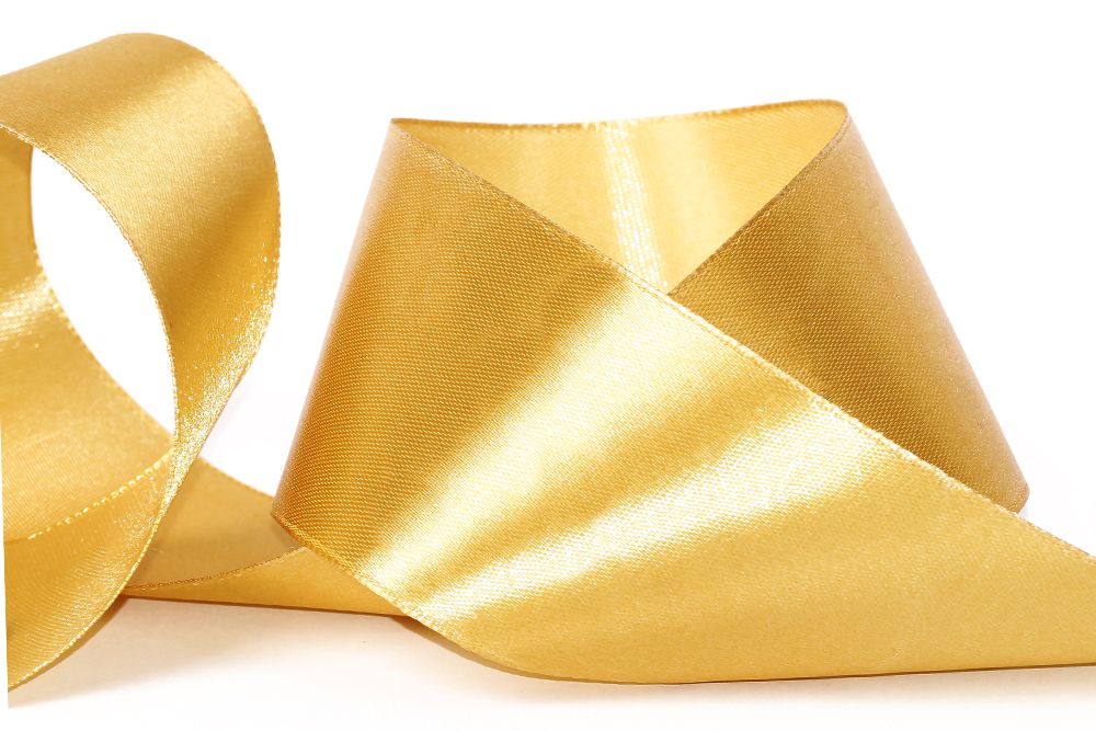 Лента атласная 1-сторонняя 50.0 мм / 33±2 метра, 148 горчичный, Gamma