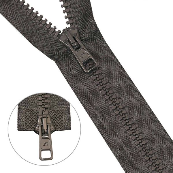 Молния трактор Arta Т6 (6 мм) 2 зам., разъем., 60 см, 123 графит, 5 шт