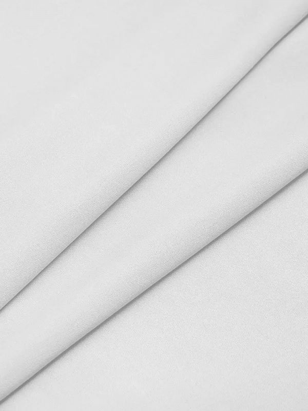 Штапель 110 г/м², 145 см / 25 метров, TBY-Vi-30-01, цв.01 белый