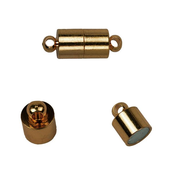 Замок магнитный для бус арт.MH.111914-4 цв. бронза 16х6 мм уп.10 шт