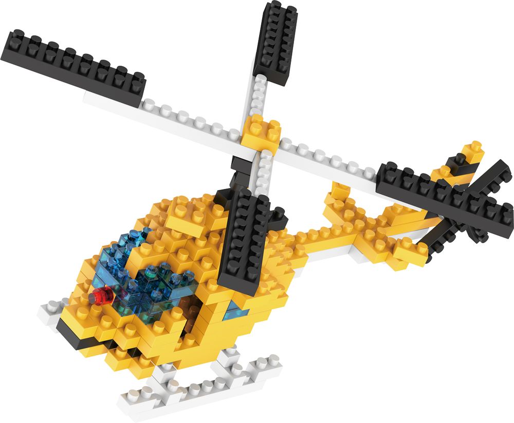 Конструктор пластиковый №05 Вертолет 169 элемент, Поделкин PLK-02