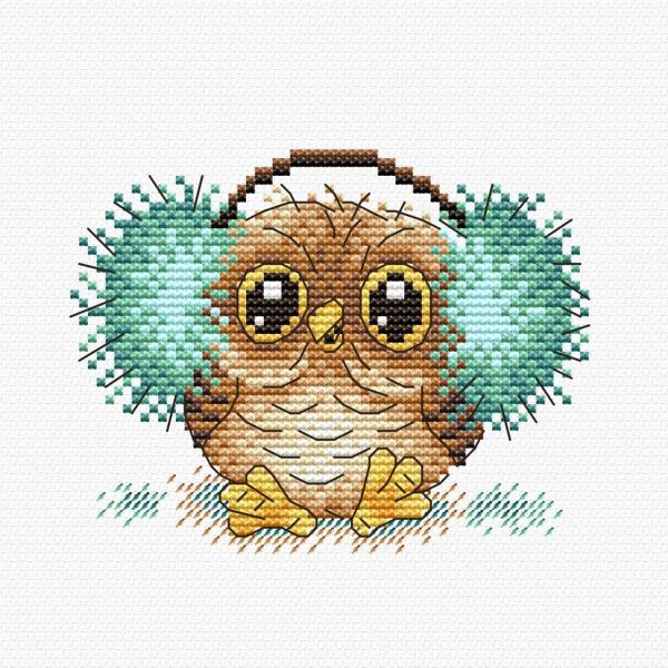 Набор для вышивания нитками МП Студия, Пушистая радость 8х10см