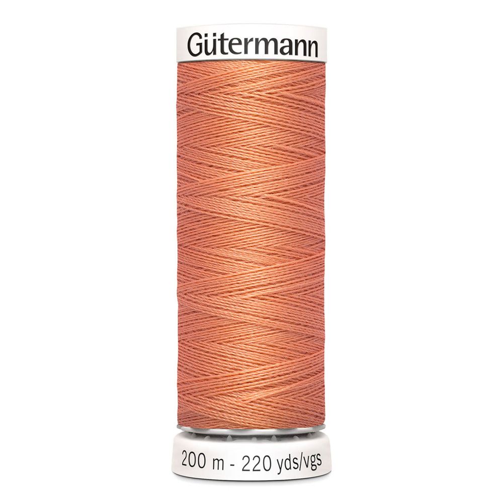 Нитки универсальные Gutermann Sew-all, 200м, 587 яркий желто-розовый