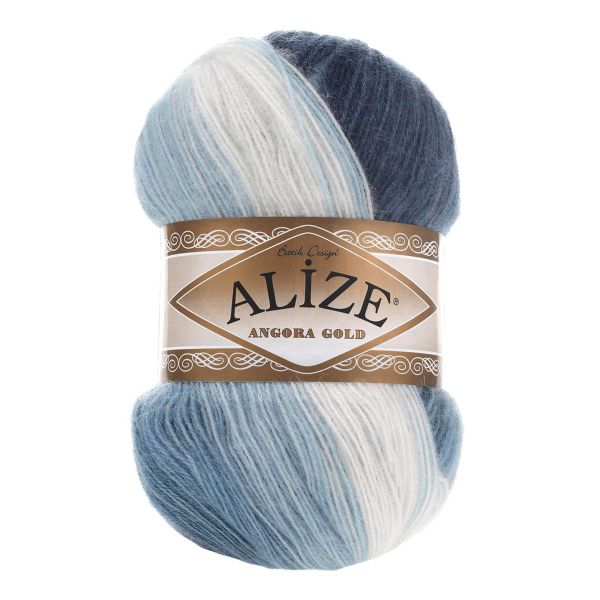 Пряжа Alize (Ализе) Angora Gold Batik / уп.5 мот. по 100 г, 550м, 1899 секционный A