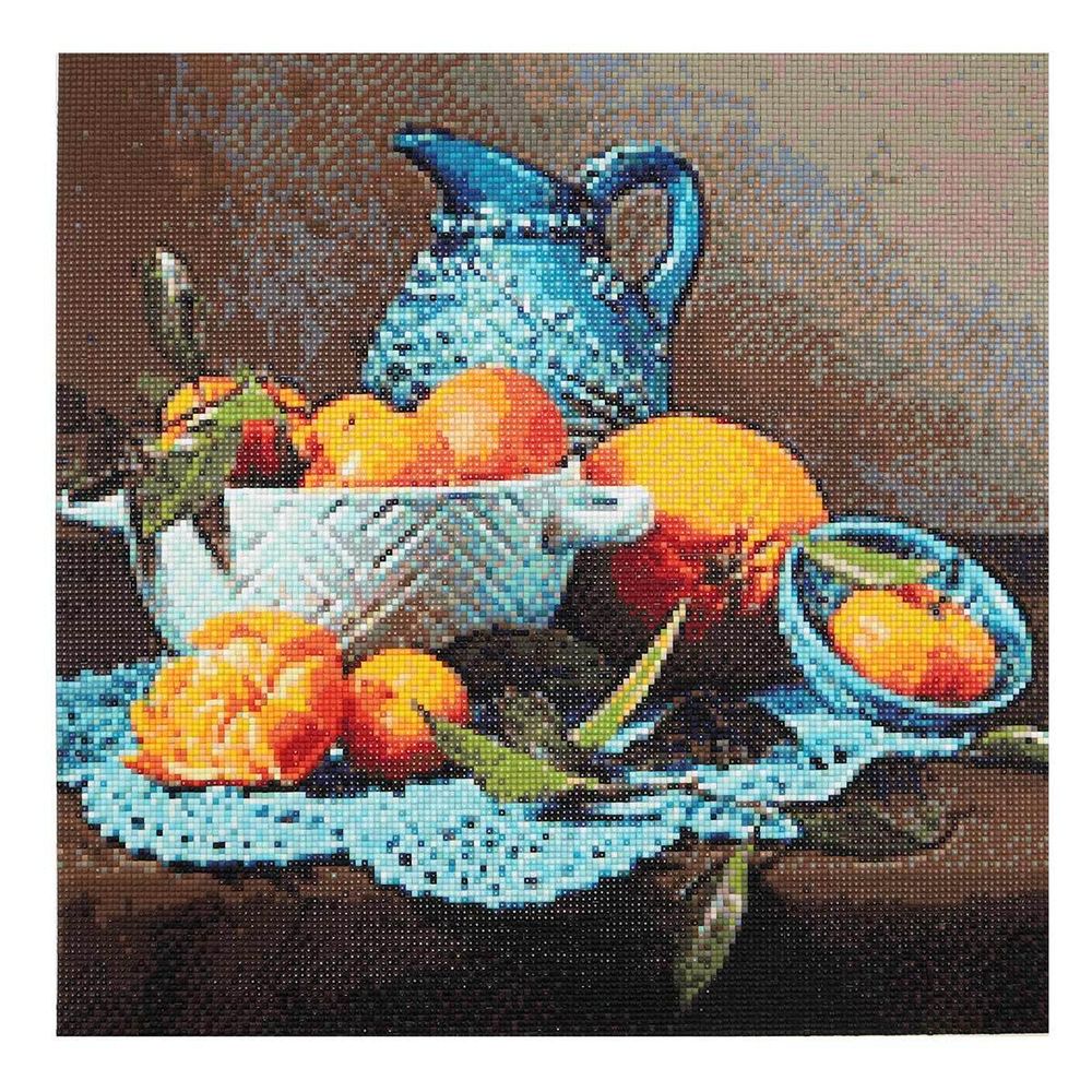 Алмазная (кристальная) мозаика Cristyle, Натюрморт Испанские апельсины Т. Карачкова, 40х40