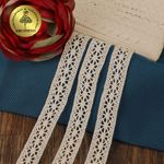 Кружево вязаное (тесьма) 15 мм / 10 метров, цв.28 молочный, Kruzhevo