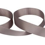 Лента репсовая нарезка 25.0 мм / 5 шт по 5.4 метра, 124 серый, Gamma GR-25