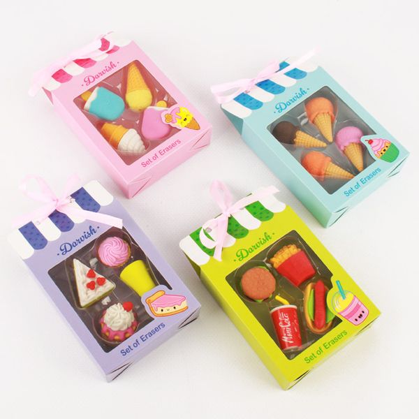 Набор ластиков 4 штук ассорти, DV-12465