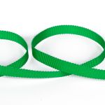 Лента репсовая (в рубчик) с зубчатым краем 10.0 мм / 25±1 метров, 580 яр.зеленый, Gamma PTGR-10
