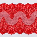 Кружево бельевое эластичное 230 мм / 10 м, 8036, цв.SD163 красный, Kruzhevo