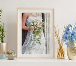 Набор для вышивания нитками Luca-S, Невеста 19х28 см