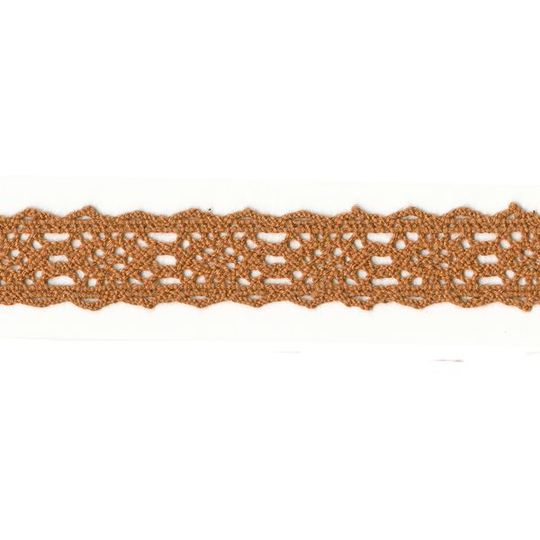 Кружево вязаное (тесьма) 20 мм / 22.8 м, 122 св.коричневый, Gamma HVK-07
