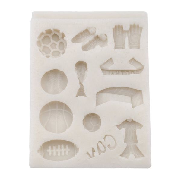 Молд силикон (для свечей, мыла, смолы, гипса) 7.5х9.5 см Футбол, 23613