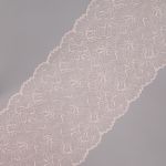 Кружево бельевое эластичное 240 мм / 13.72 м, цв. C571 молочный
