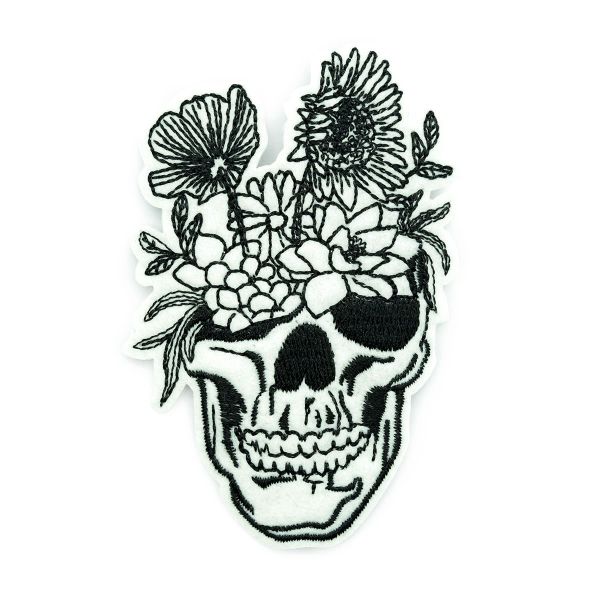 Термоаппликация переработанная Череп черн./бел. Prym