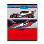 Тетрадь ученическая школьная, A5+ 18 л. на скобе 65 г/м², белизна 100%, 20 шт, клетка, 000708 Дави на газ, Светоч 18ТЕТк-001