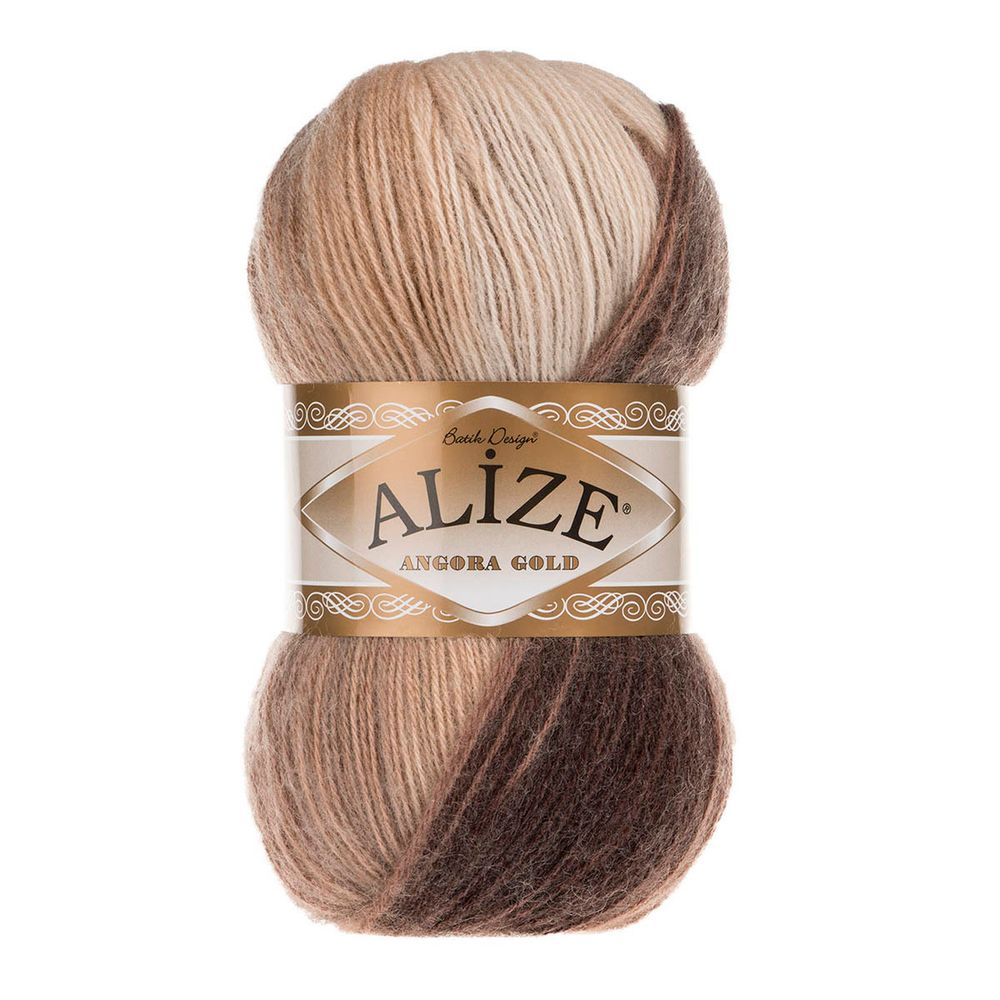 Пряжа Alize (Ализе) Angora Gold Batik / уп.5 мот. по 100 г, 550м, 6779 секционный A