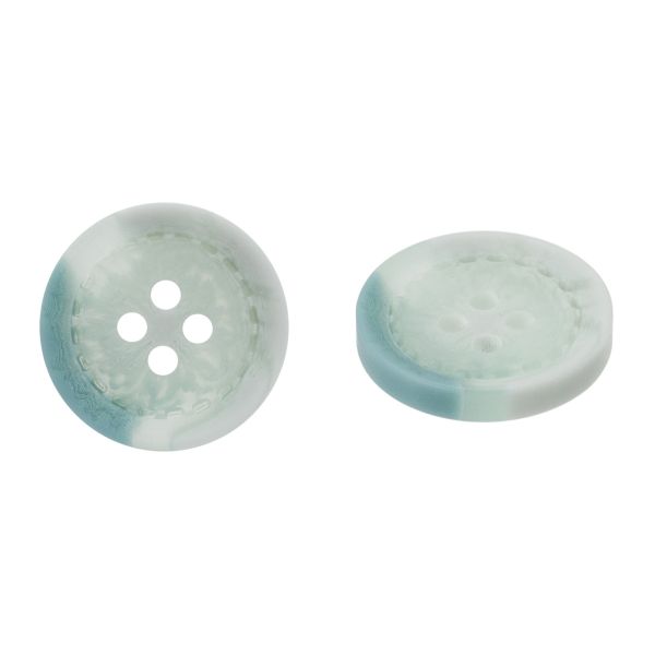 Пуговица 4 прокола 28L=18 мм, матовый, пластик, col.F св. зеленый, CB_Р9-38, 36 шт