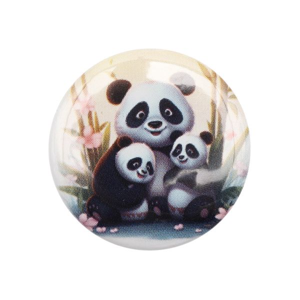 Игольница магнитная Милые панды 25х3мм Hobby&Pro, ИГ-2325