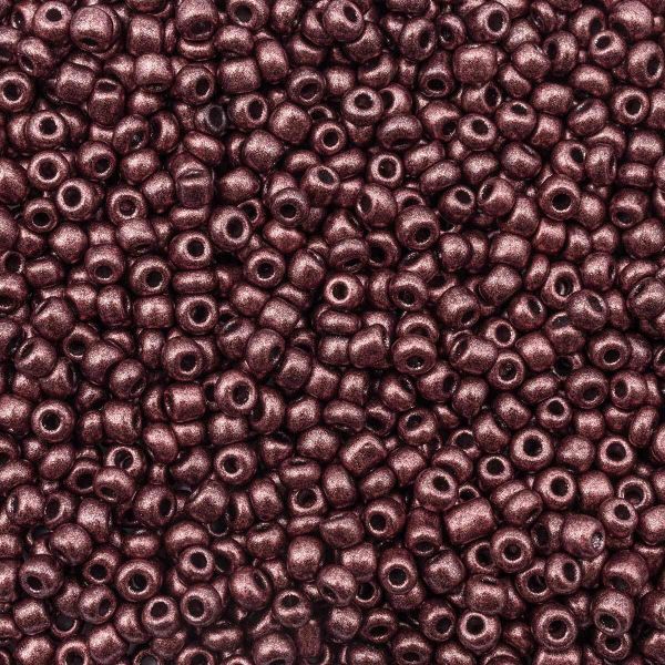 Бисер Astra&Craft 11/0 (2.1 мм), 200 г (10х20 г), цв. М904 коричневый/непрозрачный, матовый