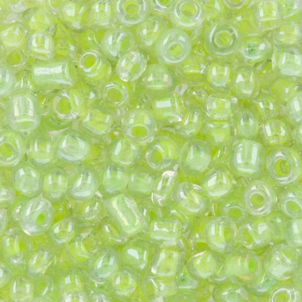 Бисер Zlatka 8/0 (2.9 мм), 100 г (10х10 г), №2214 салатовый, GR