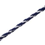 Шнур отделочный с метанитом ⌀3.0 мм / 20м (полиэстер 68%, метанит 32%), синий с серебром, Р2869