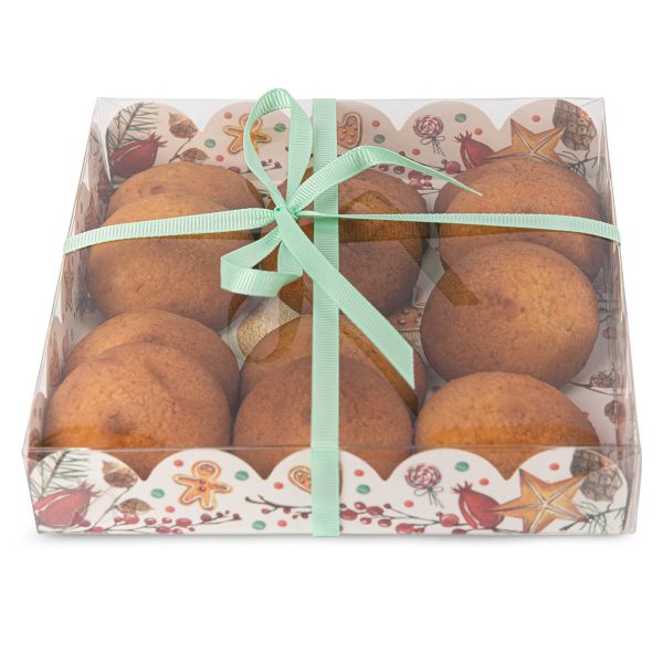 Коробка с прозрачной крышкой 15х15х3 см, Белый мишка, S-Chief CBC-004