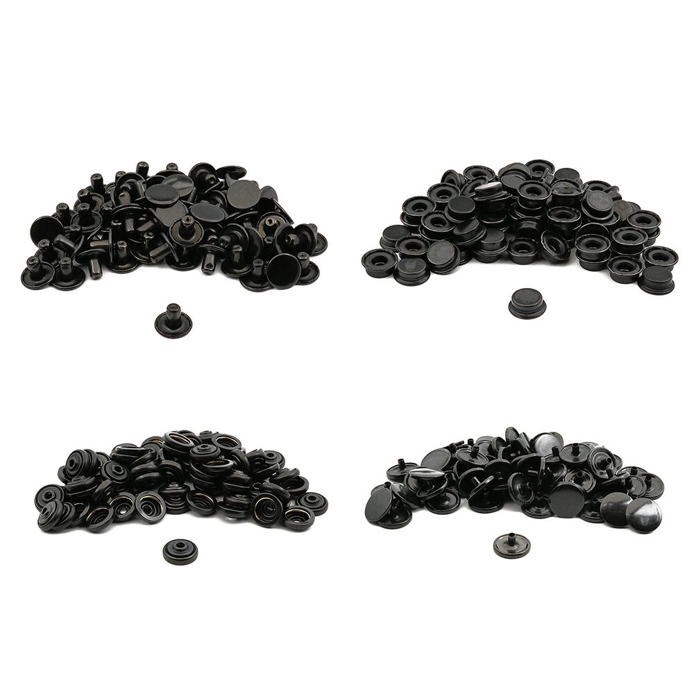 Кнопка Дельта (O-образная) ⌀15/15 мм, ≈72 шт, металл, оксид, New Star