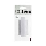 Лента контактная липучка фасовка (велкро) пришивная 20 мм / 5 шт по 25 см, белый, Gamma LG-20, ПАРА (крючок+петля), качество "B"