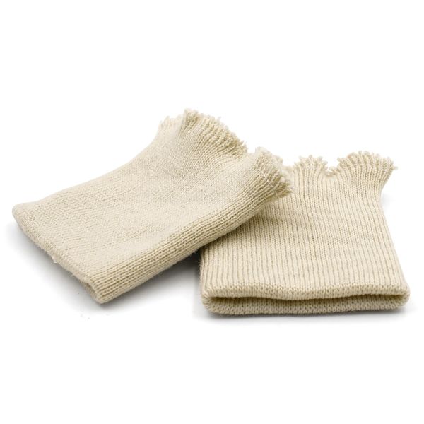 Манжеты трикотажные 8.0х9.5 см, 1 пара, средней плотности 14 кл, 1х1, В-10 кокосовое молоко, молочный
