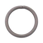 Кольцо разъемное металл in ⌀20 мм (25 мм внешн.), цв.чер.никель, 100 шт