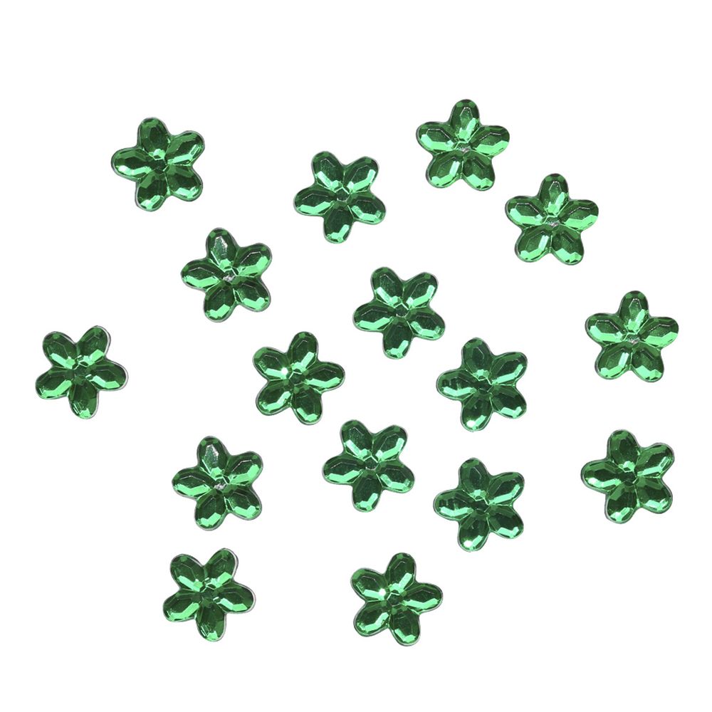 Кабошон декор подарков Цветы 10 мм, 15 шт, темно-зеленый, Dress it up