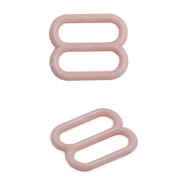 Рамки-регуляторы для бюстгальтера пластик 10.0 мм, 100 шт, C344 пудровый