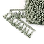 Бахрома отделочная 65.0 мм / 10 метров, с кистями, 230 св. серый, Gamma 999