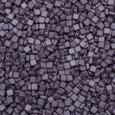 Бусины пластик 6х6х3 мм, 50 г, с двойным отверстием, плоский квадрат, 3 серо-голубой, Astra&Craft 7429