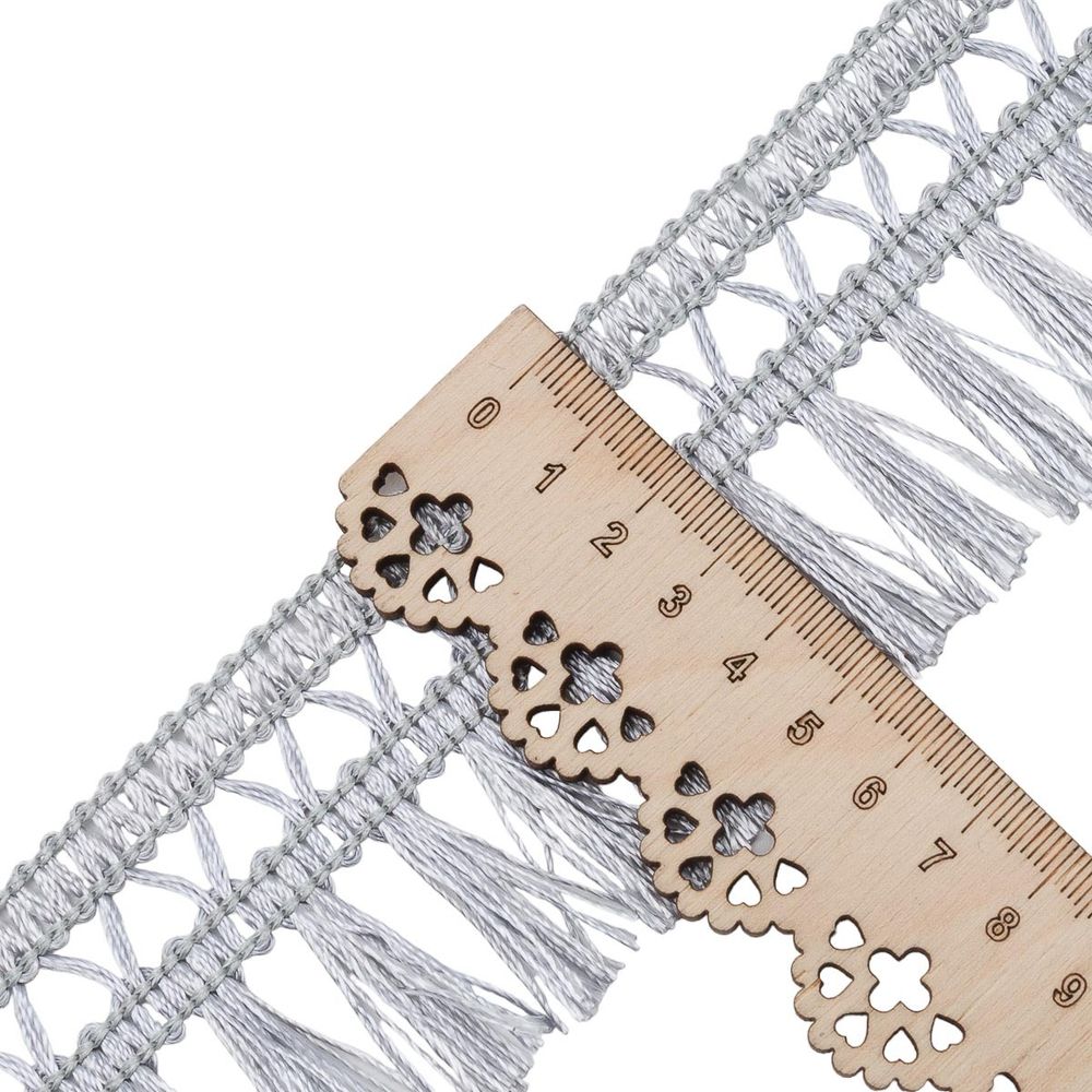 Бахрома отделочная 50.0 мм / 25 метров, 154 светло-серый, 0390-0040, T-04