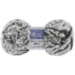 Пряжа Люблю вязать Мех / уп.3 мот. по 100 г, 55 м, зелёный пепел