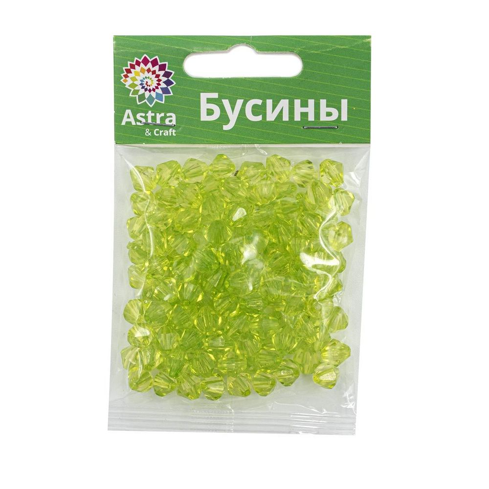 Бусины акрил ⌀8 мм, 25 г, ромбовидные, Astra&Craft, 54