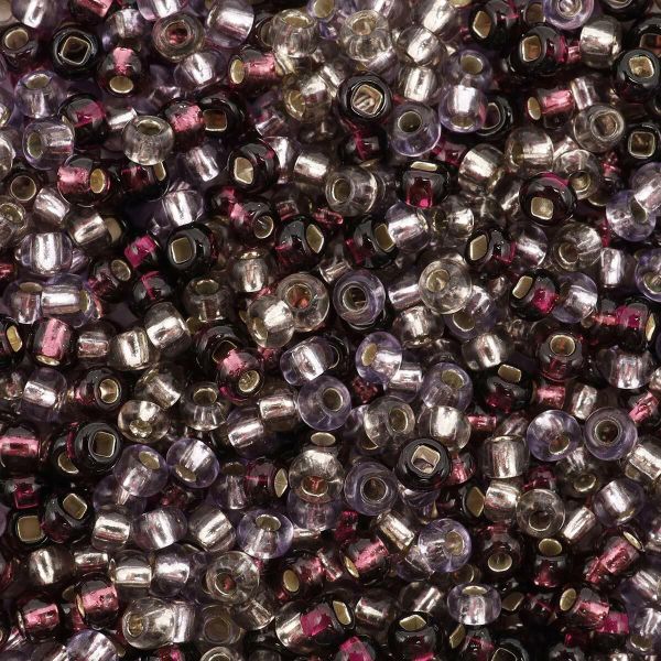 Набор бисера Preciosa 10/0 (2.3 мм), 20 г, 4 цвета, ассорти №14, винно-фиолетовый