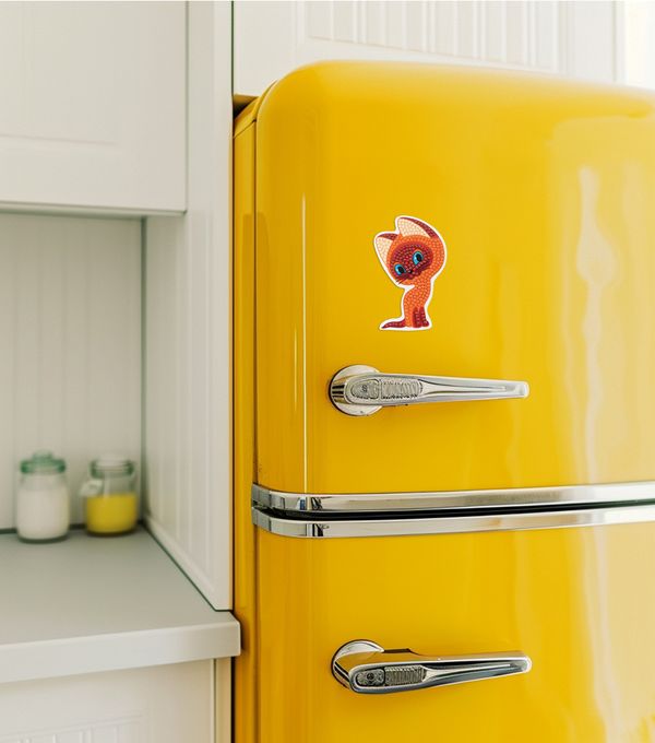 Алмазная (кристальная) мозаика Фрея CMF-ALVM-094, Союзмультфильм. Магнит Котёнок Гав, 7х10 см